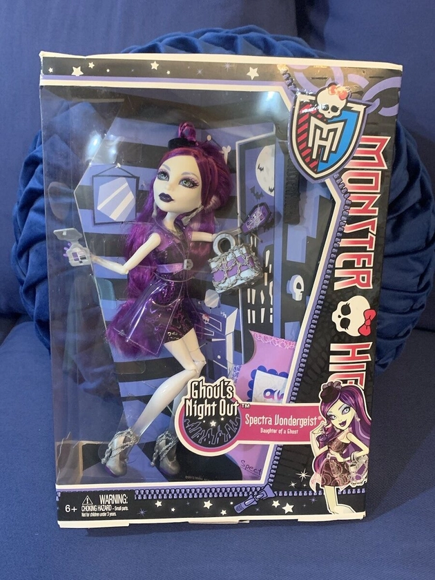 Monster High Spectra Vondergeist Doll Ghouls Night Out 2012 Mattel New in Box