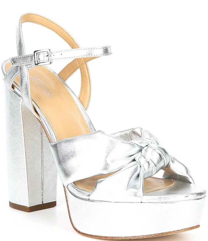 MICHAEL Michael Kors Josie Knotted Platform Dress Sandals