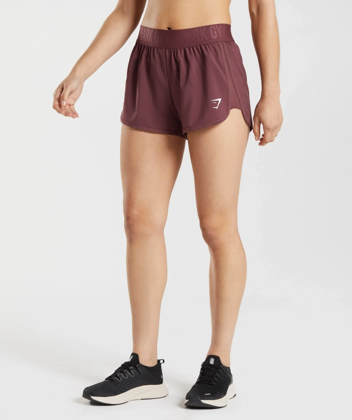 Gymshark Training Loose Fit Shorts - Cherry Brown