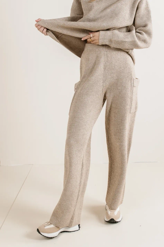 Jaya Knit Pants in Sand - FINAL SALE