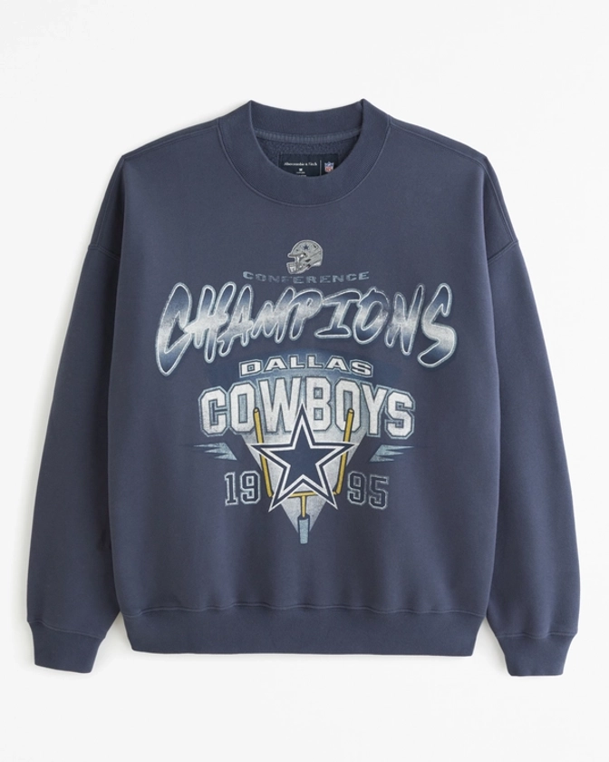 Women's Dallas Cowboys Graphic Crew Sweatshirt | Women's Tops | Abercrombie.com