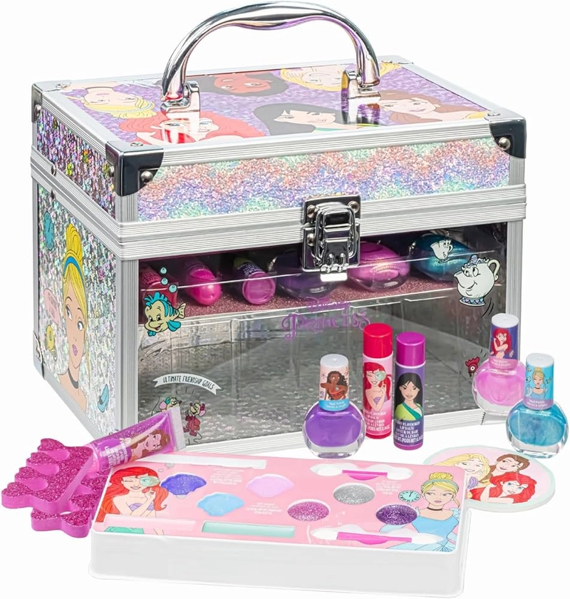 Disney Princess Maquillage pour Enfants | Kit Comprenant Brillant à Lèvres, Vernis à Ongles et Plus Encore | Cadeaux pour Les 3+ par Townley Girl