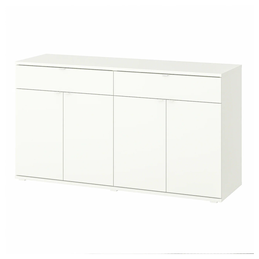 VIHALS Buffet, blanc, 140x37x75 cm - IKEA