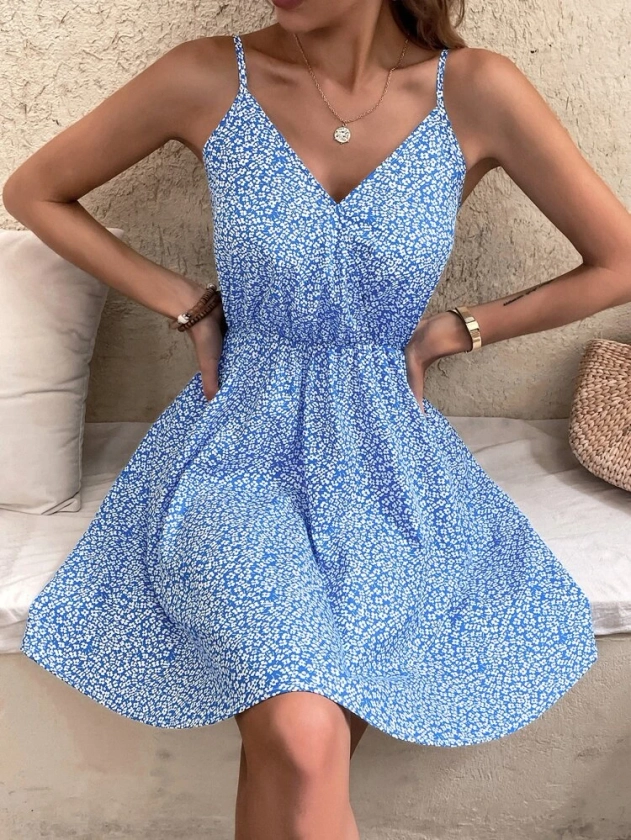 Ditsy Floral Print Cami Dress