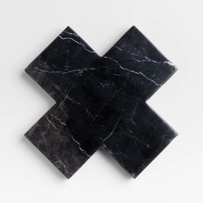 Thero Black Marble Trivet + Reviews | Crate & Barrel