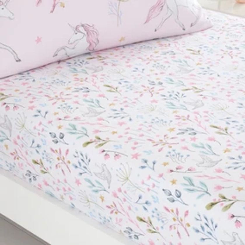 Unicorn Enchanted Pack of 2 Fitted Sheets