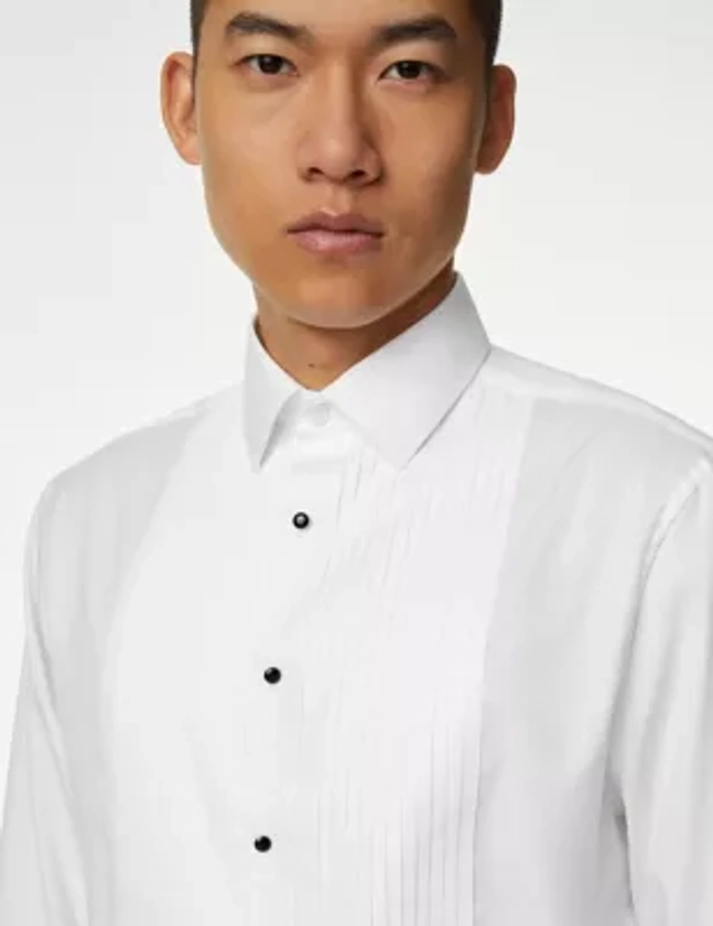 Regular Fit Pure Cotton Double Cuff Dress Shirt | M&S SARTORIAL | M&S