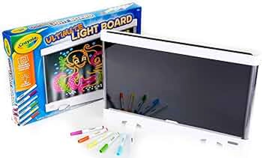 Crayola Ultimate Light Board - White, Kids Drawing Tablet, LED Drawing Board for Kids, Gift for Boys & Girls, Toys for Kids, 6+