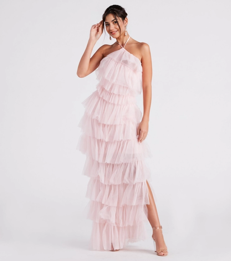 Alexandra Formal Tulle Long Dress