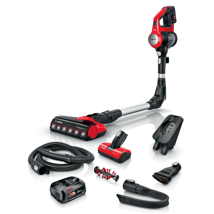 Bosch Rechargeable Cordless Vacuum Cleaner Unlimited 7 Pro Animal Red BCS71PETAU