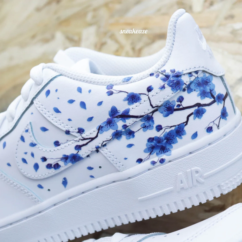 Baskets personnalisées Air Force 1 Custom Sakura Cherry Blossom fleur de cerisier unisexe - Etsy France