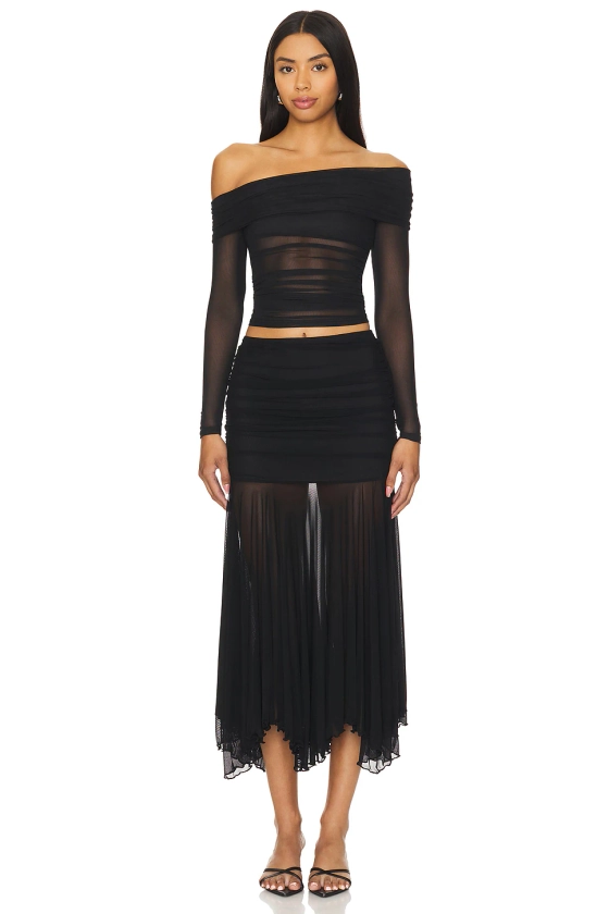 superdown Kami Maxi Skirt in Black | REVOLVE