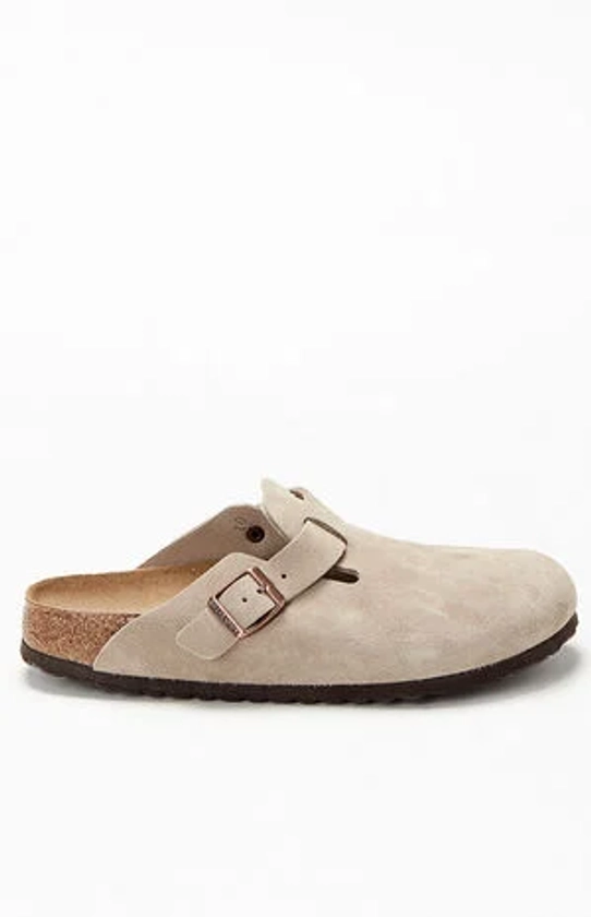 Birkenstock Women's Boston Soft Footbed Clog Taupe | PacSun