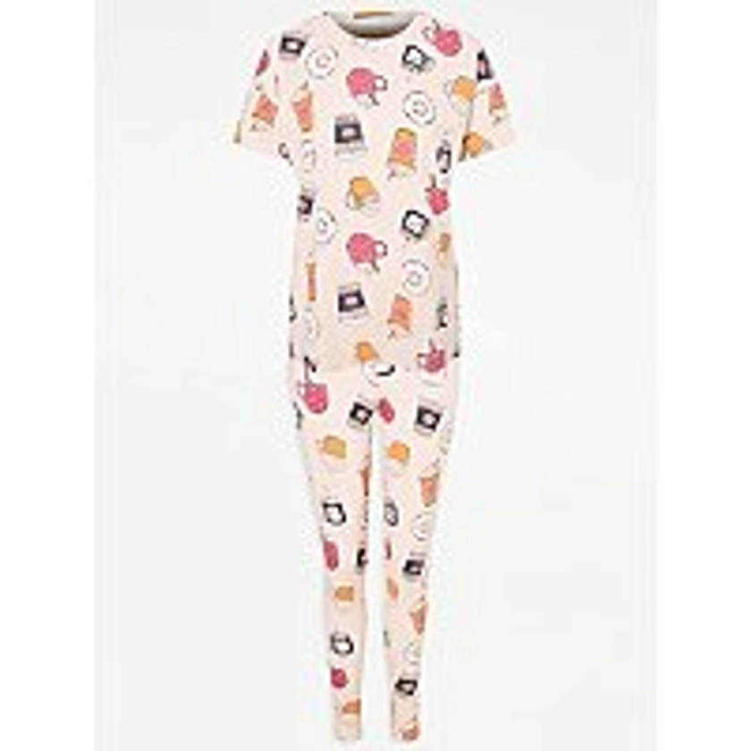 Pink Coffee and Breakfast Pyjamas | Women | George at ASDA