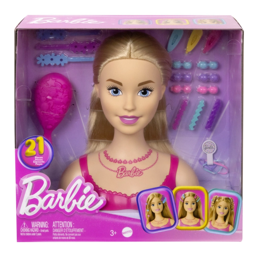 21 Piece Barbie Styling Head Doll