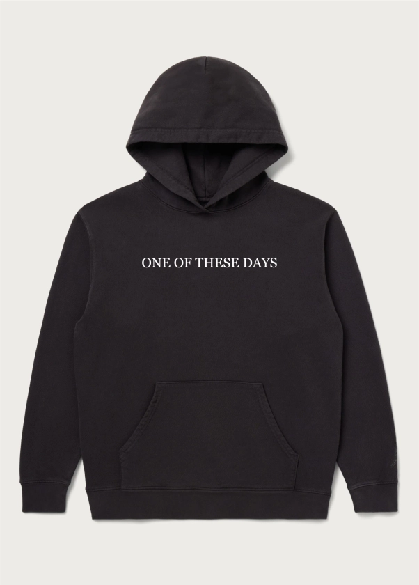 One of These Days Logo Hooded Sweatshirt | Black | Gift Shop | One Of These Days