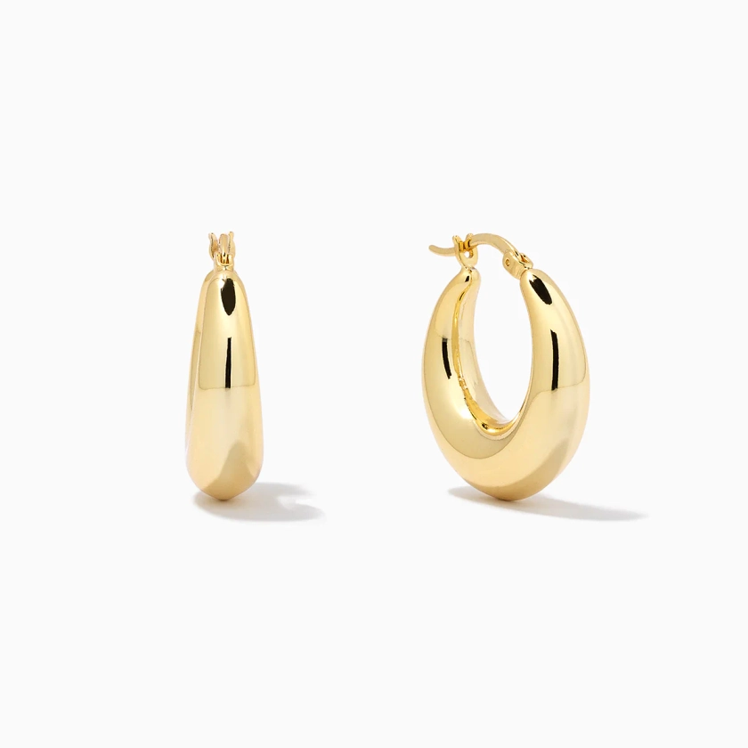 Rare Bold Statement Hoop Earrings in Gold | Uncommon James
