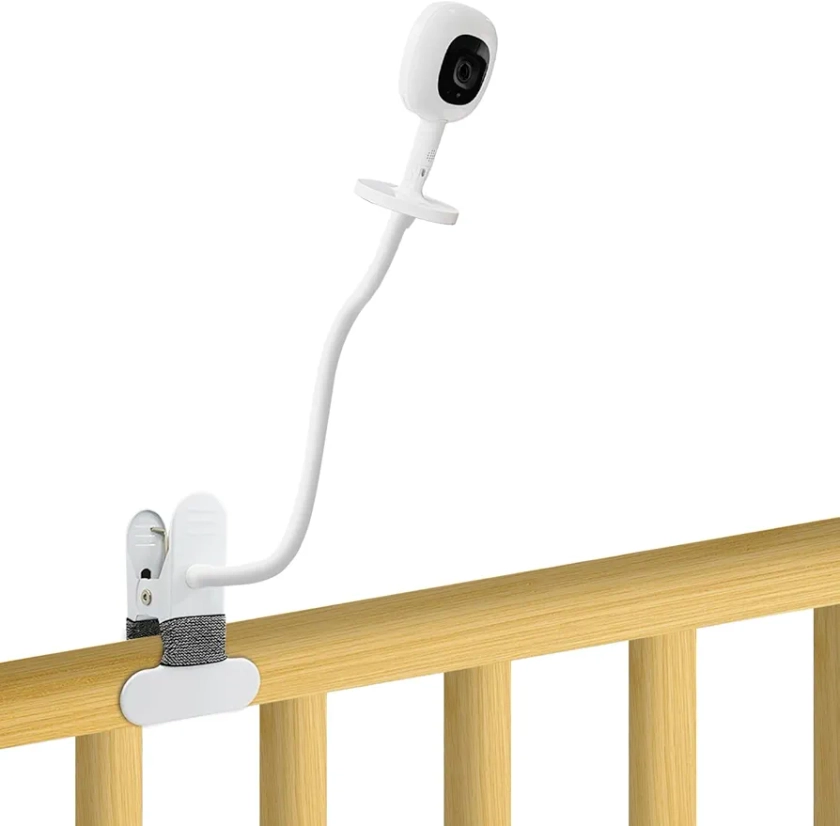 Baby Monitor Mount Compatible with Nanit Pro Smart Baby Monitor & Flex Stand,15.7 inches Flexible Long Gooseneck Arm Also for Cameras with 1/4 Screw Mount Baby Camera Holder Stand