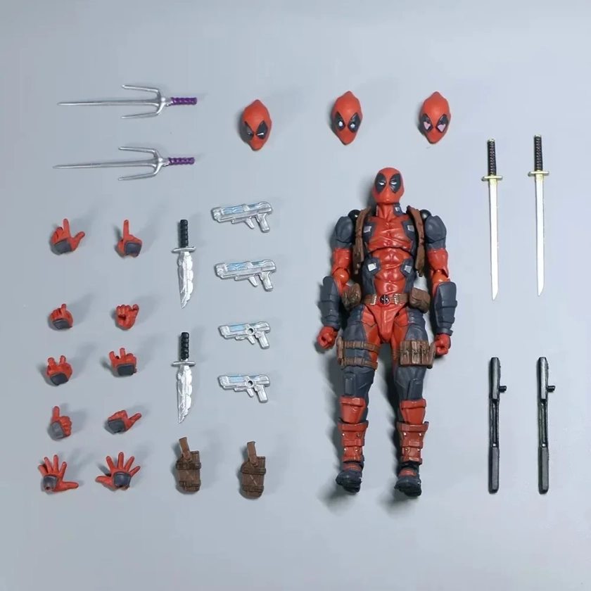 Figuras de acción de Marvel, juguetes MODELO DE DeadPool AMAZING YAMAGUCHI BJD articulaciones móviles, 15cm, X-MAN, 2,0 - AliExpress