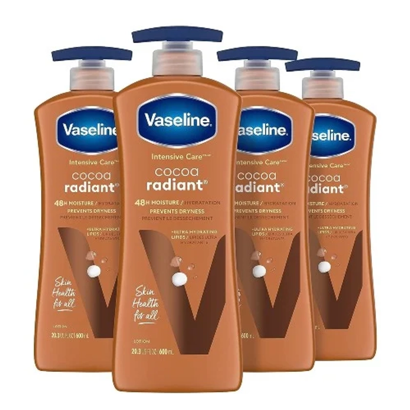 Vaseline Intensive Care Body Lotion Cocoa Radiant 600ml|لوشن فازلين للعناية المركزة بالجسم بالكاكاو المشع