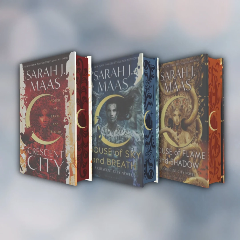 Crescent City house of Earth and Blood, Sky and Breath, Flame and Shadow Sarah J Maas Sprayed Edge Special Edition Hardbacks - Etsy