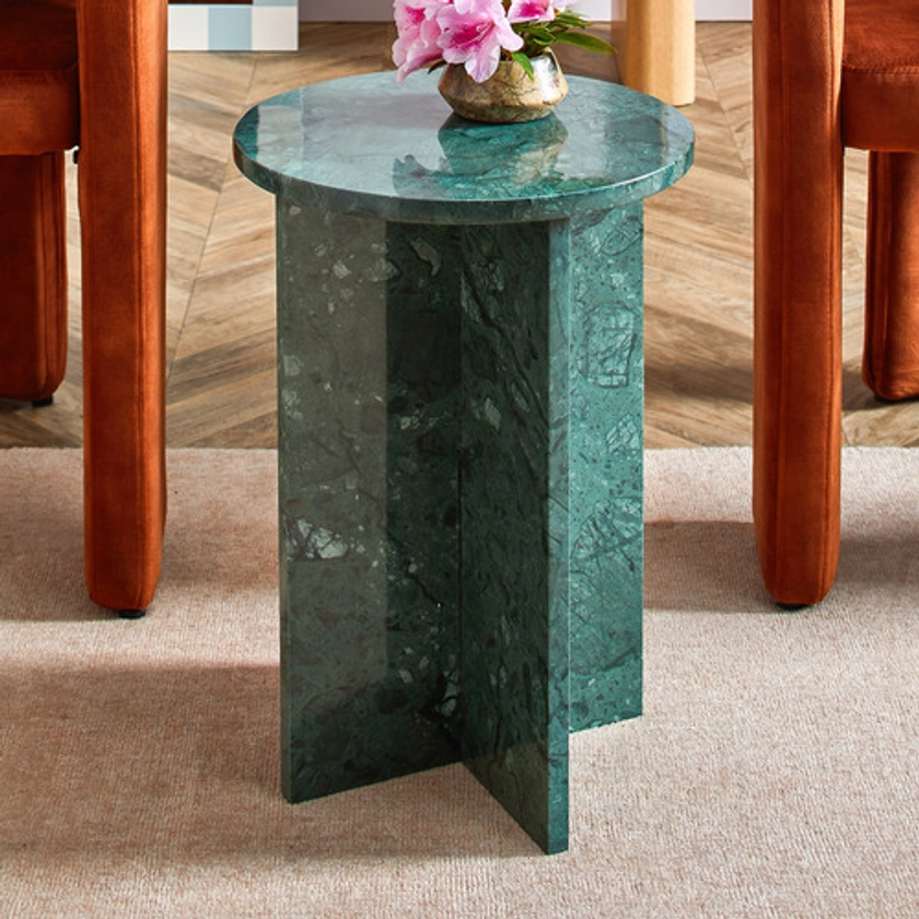 Green Maria Marble Side Table