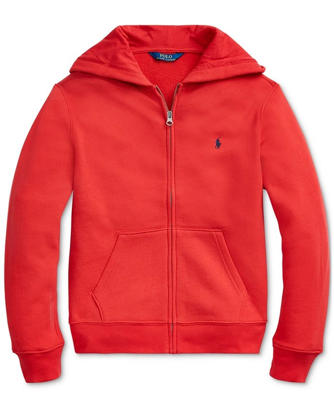 Polo Ralph Lauren Big Boys Cotton Fleece Zip Up Hoodie - Macy's