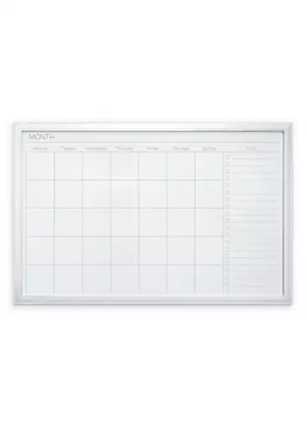 Cathedral Magnetic White Board Dry Erase Month Planner | Freemans