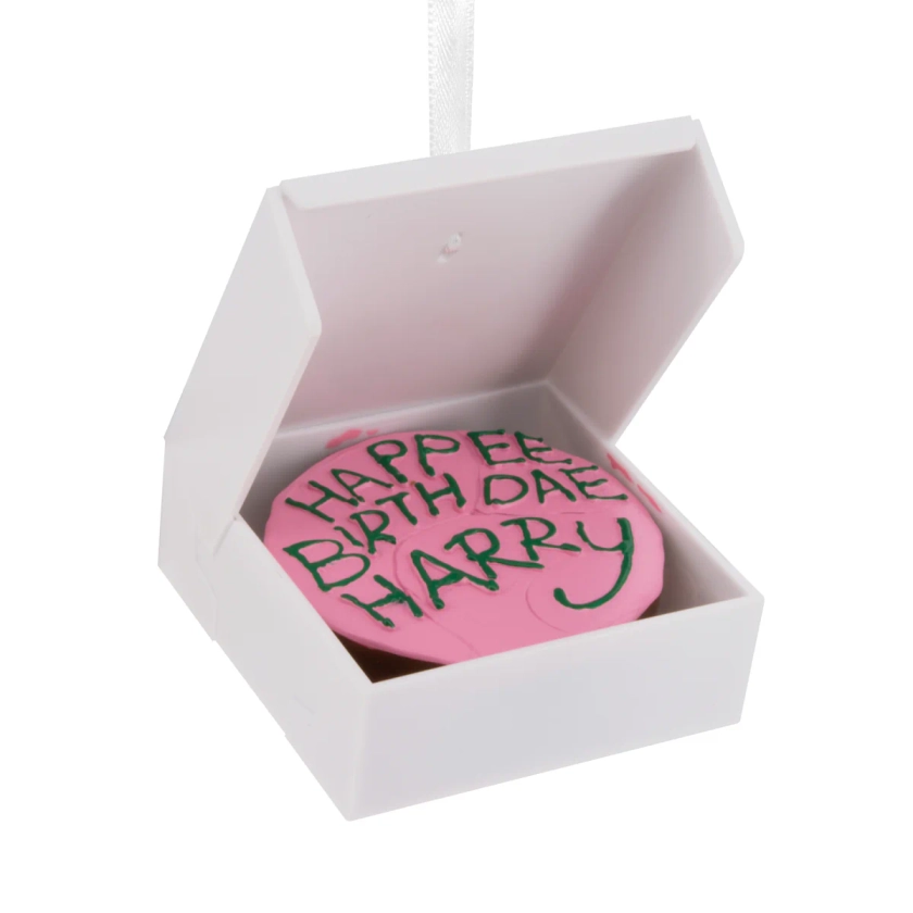 Collectable Harry Potter™ Ornament - Harry's Pink 11th Birthday Cake D