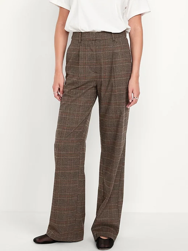 Extra High-Waisted Taylor Wide-Leg Trouser Pants