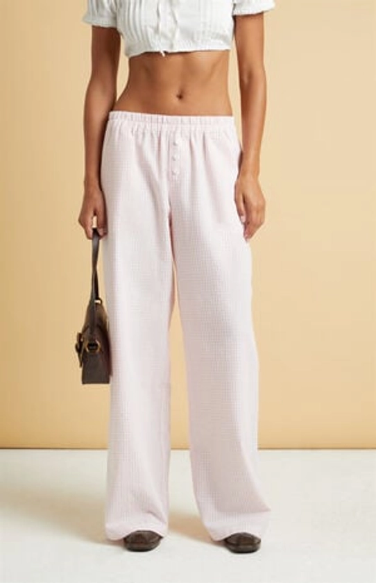 Beverly and Beck Pink Gingham Boxer Pants | PacSun