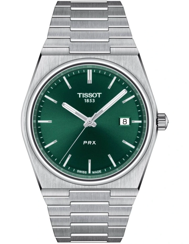 PRX T1374101109100 Watch in Green/Silver