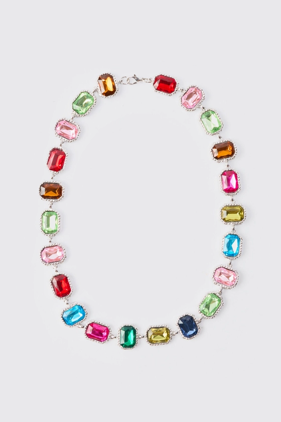 Collier multicolore en pierre