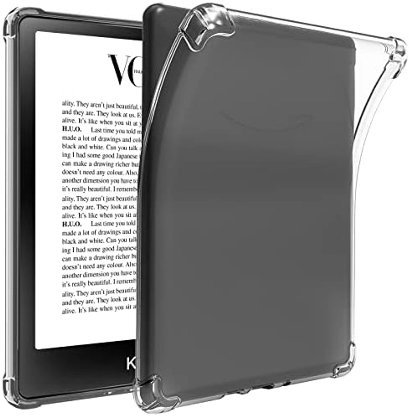 TQQ Étui pour Kindle Paperwhite 6.8" (11ème génération 2021)&Coque Kindle Paperwhite avec édition Signature, Ultra Doux, Flexible, Transparent TPU Peau Case pour Kindle Paperwhite 2023 : Amazon.fr: High-Tech