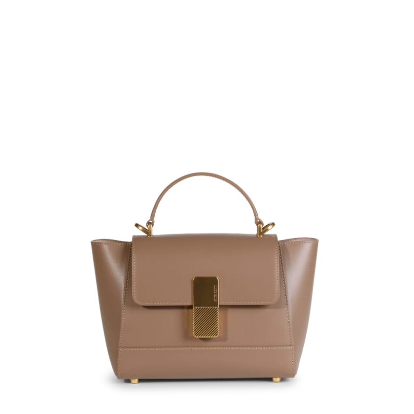 Mini Marly Gold Edition - Taupe Box Leather