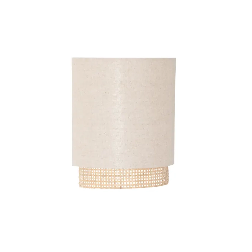 Applique en coton beige et rotin D10