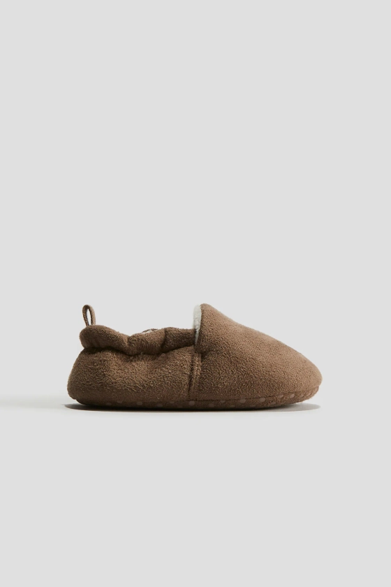 Chaussons souples - Marron - ENFANT | H&M FR