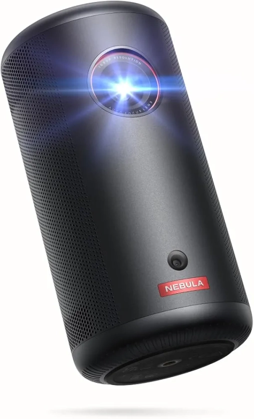 Nebula Capsule 3 1080p videoprojecteur, Wi-FI, projecteur Intelligent, Portable 200 ANSI lumens, Google TV Officiel, Netflix intégré, Dolby Digital, Image 305 cm, Batterie intégrée, 2,5 h d'autonomie