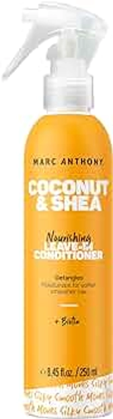 Marc Anthony Leave-In Conditioner Spray, Coconut Oil & Shea Butter - Anti-Frizz Biotin Detangling Spray to Moisturize for Softer Smoother Hair - Color Safe & Sulfate Free Styling Product