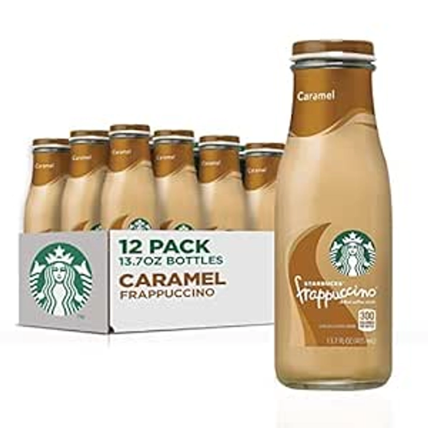 Amazon.com : Starbucks Frappuccino Coffee Drink, Caramel, 13.7 fl oz Bottles (12 Pack) : Everything Else