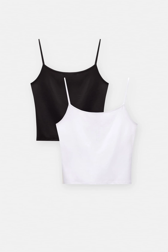 Pack of 2 strappy tops