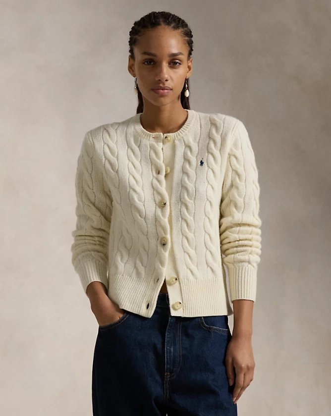 Cable-Knit Wool-Cashmere Cardigan | Ralph Lauren