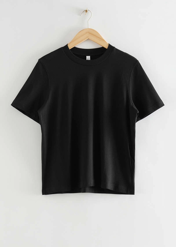 Crewneck T-Shirt - Black - & Other Stories BE