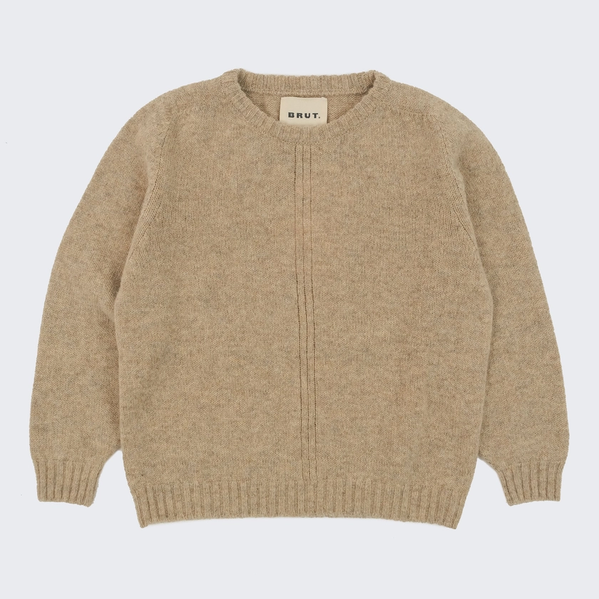 SHETLAND SWEATER - TAN | BRUT Vintage Shop | Worldwide shipping