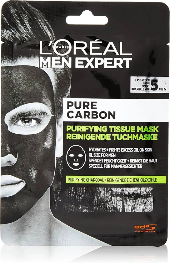 L'Oreal Paris Face Mask, Black, 30 g (Pack of 1)