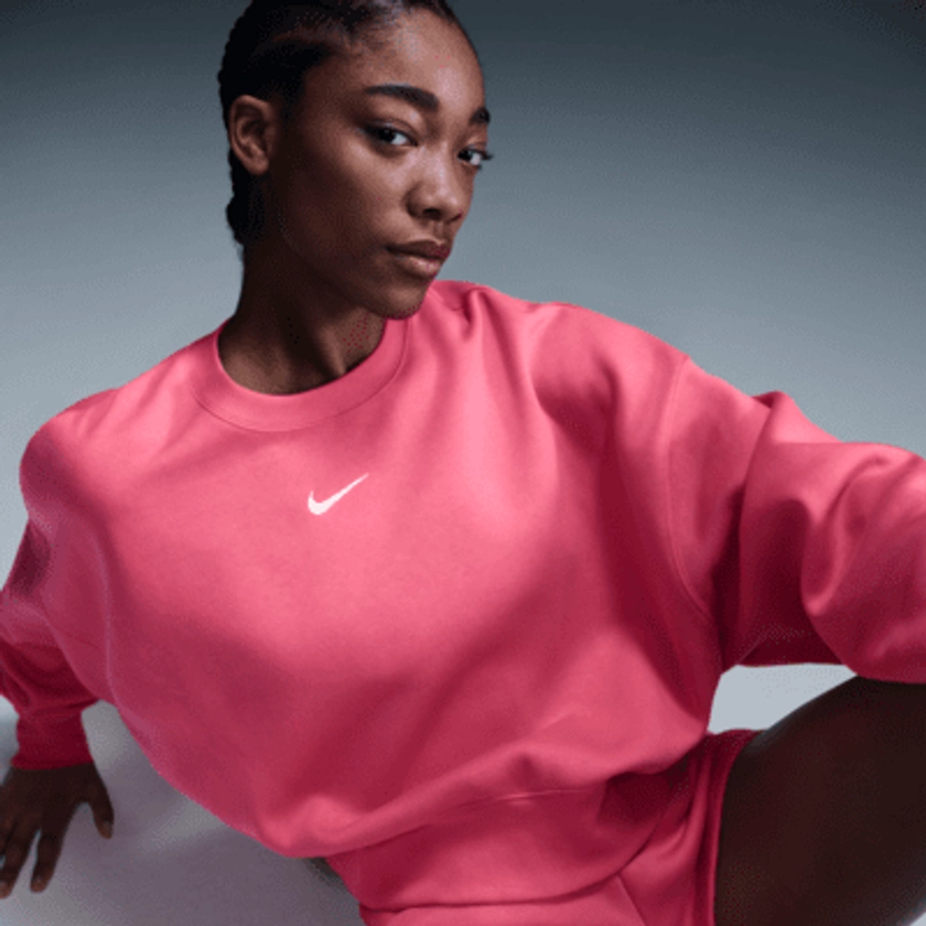 Sweat ultra-oversize à col ras-du-cou Nike Sportswear Phoenix Fleece pour femme