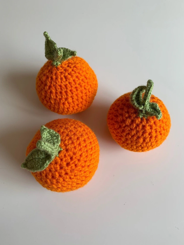 Jouet Chat Orange Crochet Fait Main