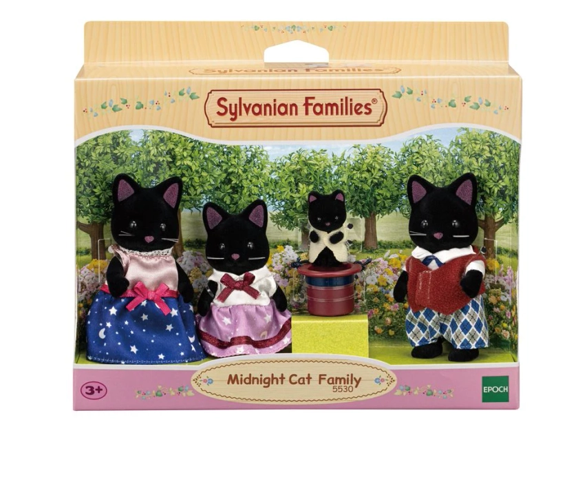 Sylvanian Families Midnight Cat Family