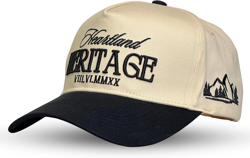 Vintage Trucker Hat | Country Cowboy Cute Preppy Retro Western Trucker Hats | Men Women Trendy Snapback | Tan Red Green Black