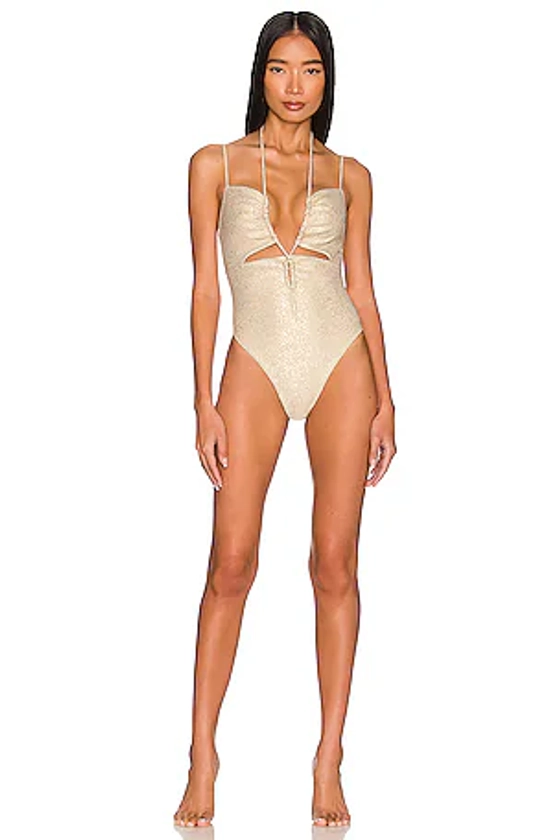 DEVON WINDSOR Domino One Piece in Champagne | REVOLVE